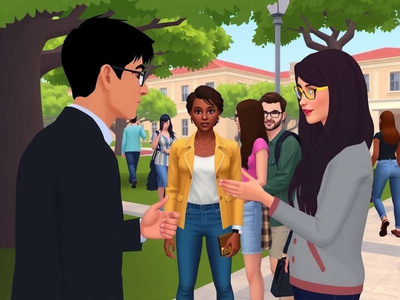 Social interactions in Avakin Campus Chronicles