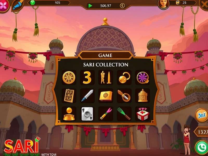 Sari Wonderland With Tom - Main Game Interface Sari Wonderland With Tom Game Main Screen