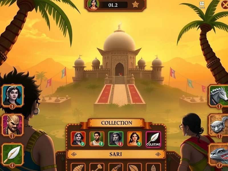 Festival Celebration Featuring Regional Sari Styles Cultural Celebration Scene in Sari Wonderland With Tom