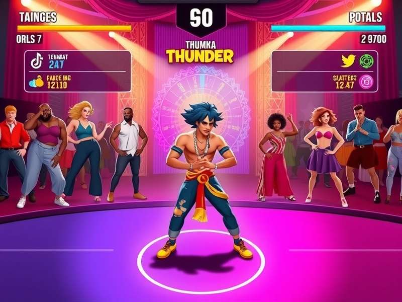 Live Thumka Thunder Dynamo Tournament Thumka Thunder Dynamo tournament event with participants dancing