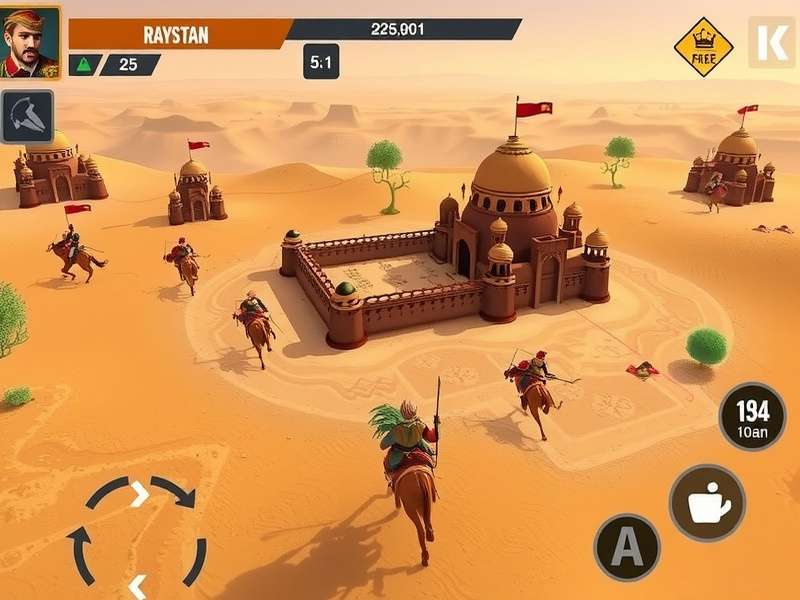 Rajasthan Royale Fighter - Thar Desert Map Rajasthan Royale Fighter map showing desert landscape with forts