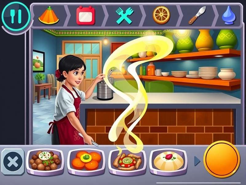 Food Preparation in Naan Stop Eatery Cooking process in Naan Stop Eatery showing various Indian dishes