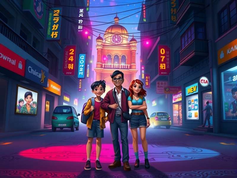 Mumbai Magic Odyssey gameplay screenshot showing character in vibrant Mumbai street