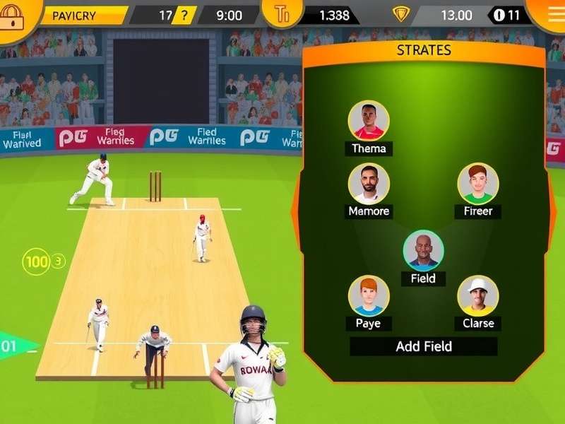 Strategy Interface in Premier Pace Warriors Premier Pace Warriors strategy screen showing field placements