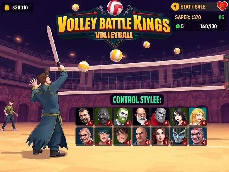 Volley Battle Kings Gameplay Volley Battle Kings gameplay screenshot showing intense volleyball action