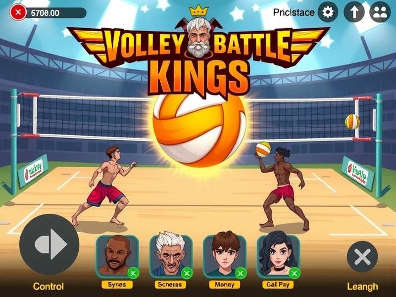 Game Controls and Interface Volley Battle Kings control scheme and interface explanation