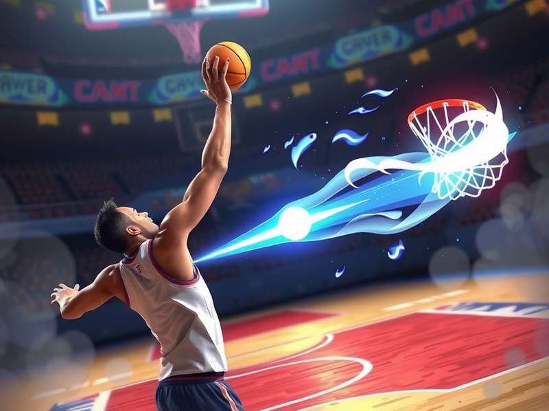 Spellcasting Dunker Champion gameplay showing magical basketball action