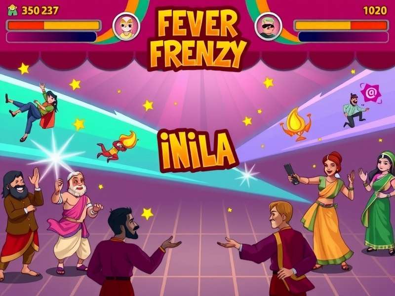 Fever Frenzy gameplay screenshot showing vibrant colors and action