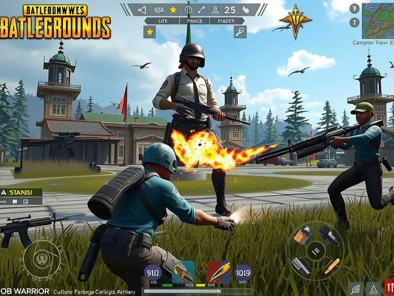 PUBG Paragon Warrior map overview showing diverse environments