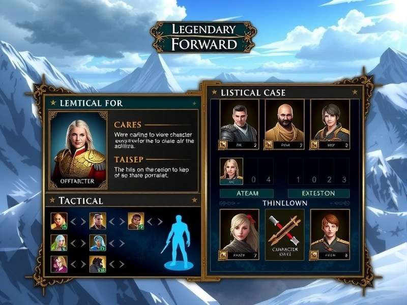 Legendary Forward gameplay screenshot showing strategic interface