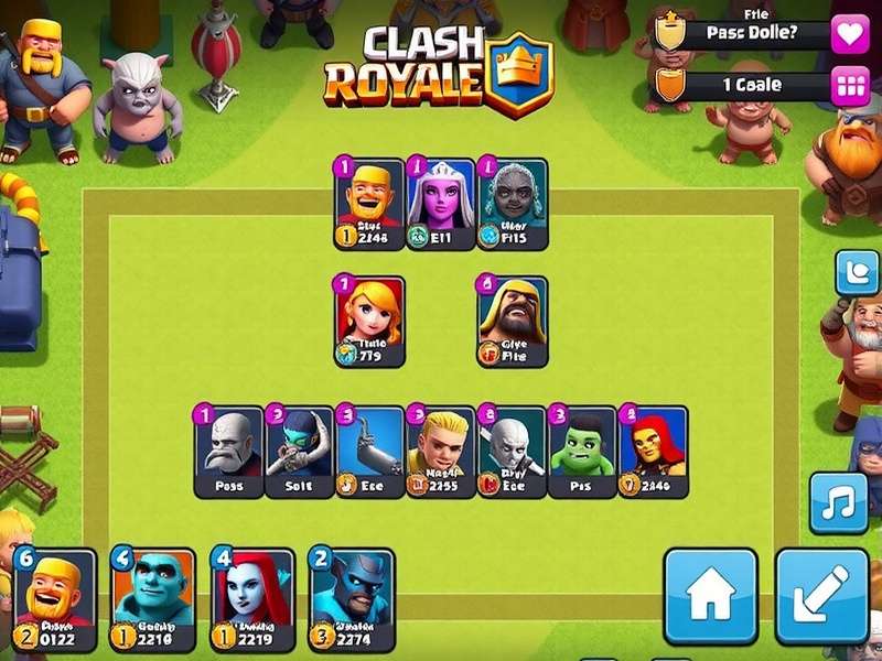 Zip Clash Royale character lineup showing different troop types