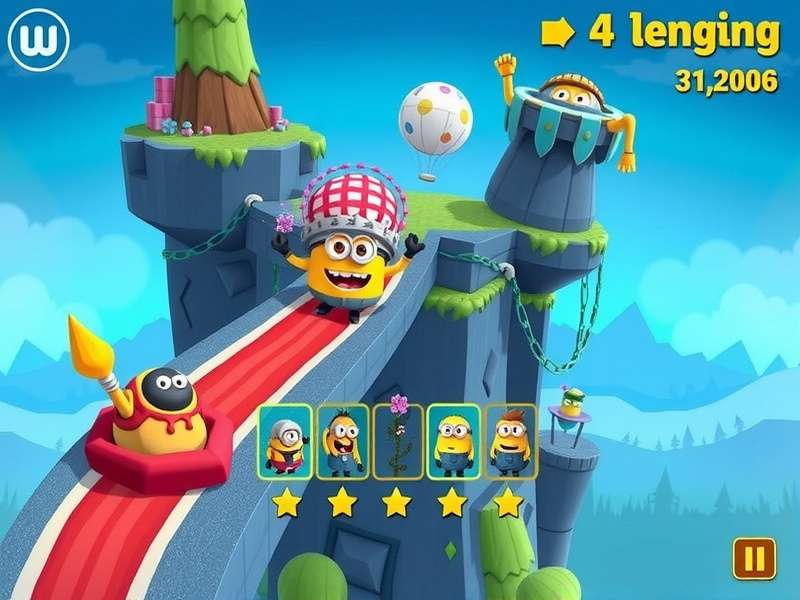 Minion Epic Sprint Gameplay Minion Epic Sprint gameplay screenshot showing colorful characters and environments