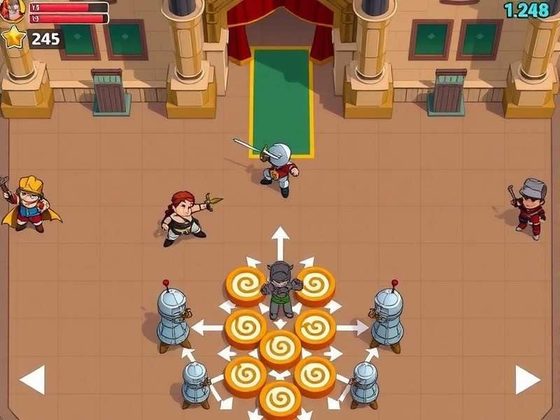 Swift Kick Crusader Multiplayer Arena Swift Kick Crusader arena with multiple characters