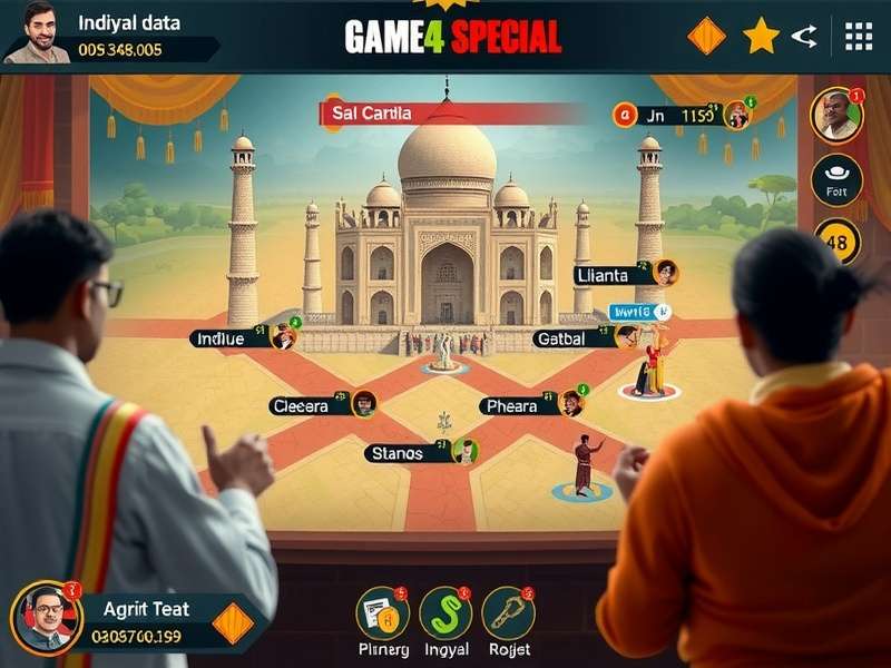 Game4 Bharat Special gameplay screenshot showing strategic elements