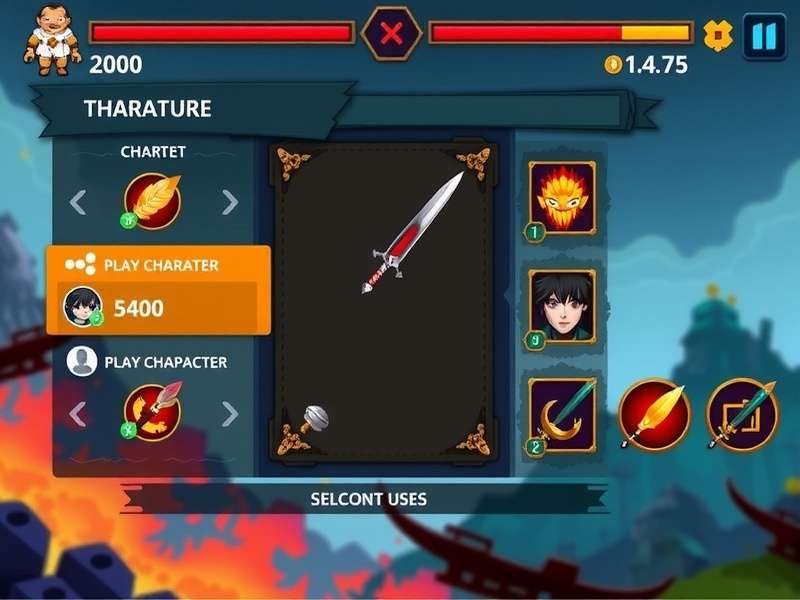 Character Selection in Cumin Combat Warriors Cumin Combat Warriors character selection screen