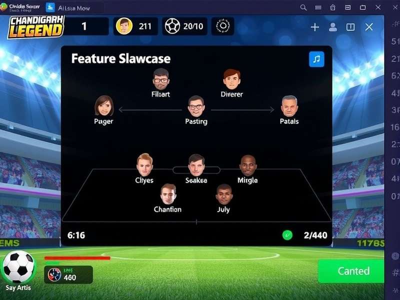 Chandigarh Soccer Legend Gameplay Chandigarh Soccer Legend gameplay screenshot showing realistic football action