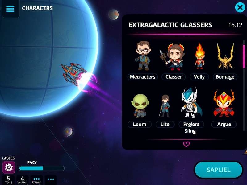 Extragalactic Gladiators - Character Classes Extragalactic Gladiators character classes lineup