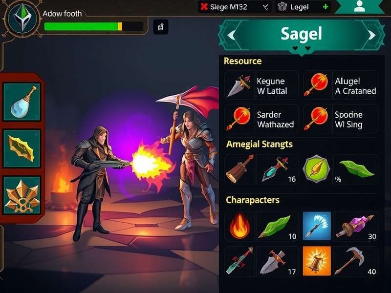 Predator Siege Mage Resource Management System Predator Siege Mage resource management interface