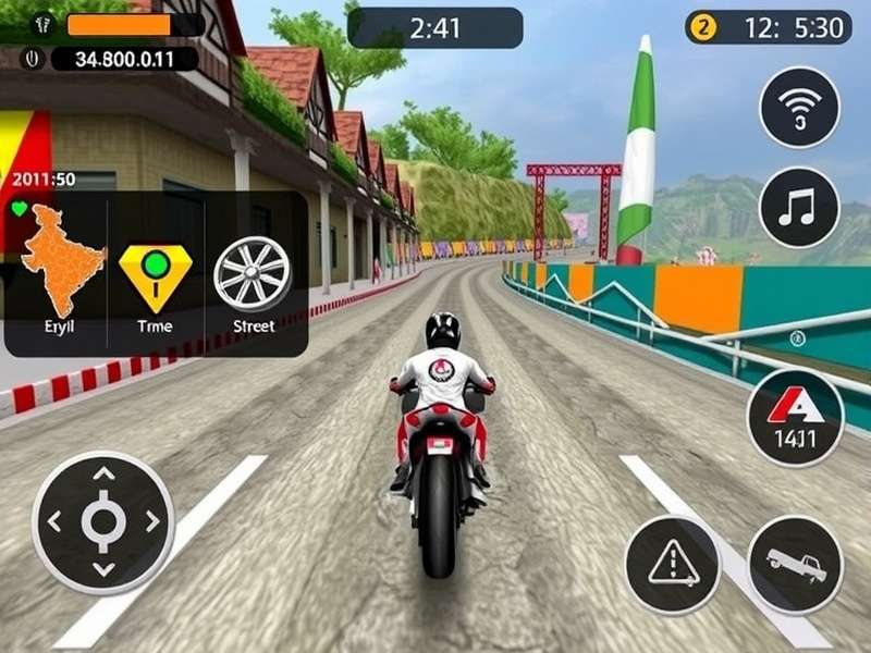 Hill Station Racing Track in Savory Speed Stars Savory Speed Stars track showcasing Indian hill station environment