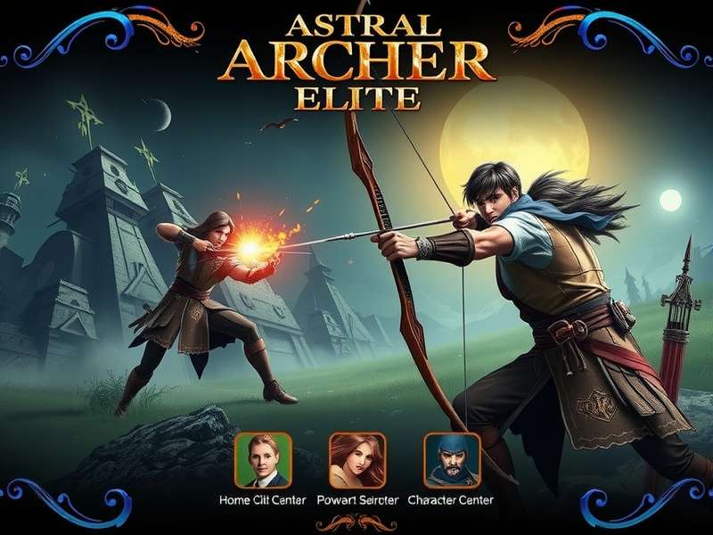 Astral Archer Elite Main Screen Astral Archer Elite game title screen
