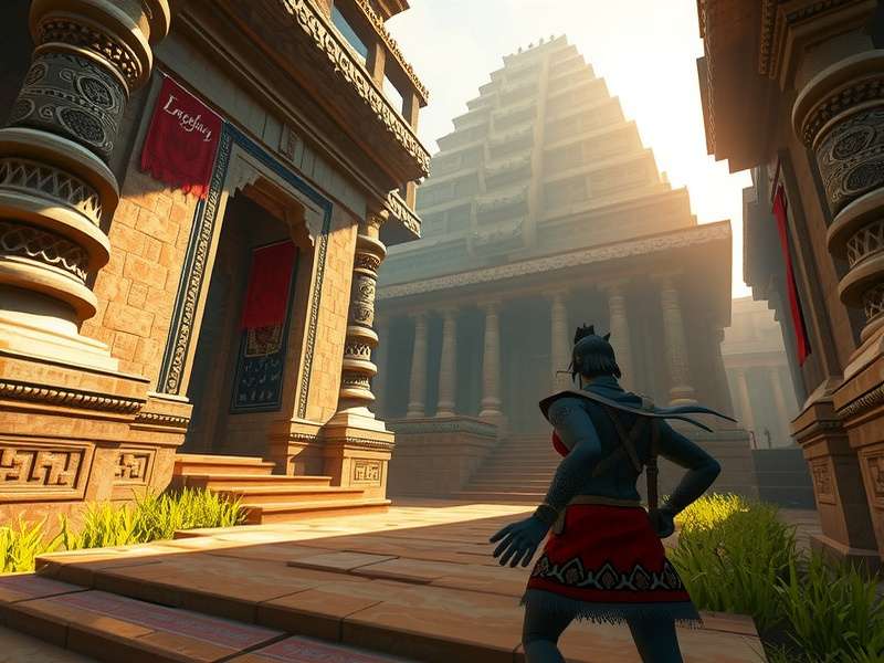 Mystic Ruins Journey VR mythological creature encounter