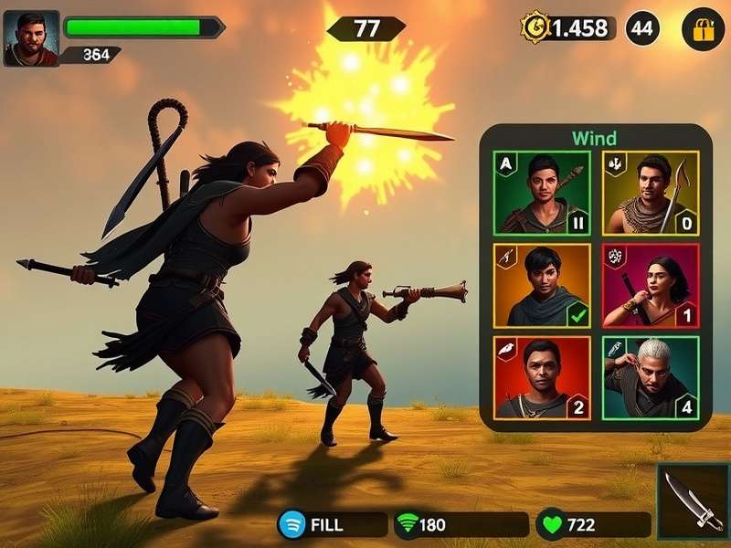 Mace Indian Crusader Action Gameplay Mace Indian Crusader gameplay screenshot showing action sequence