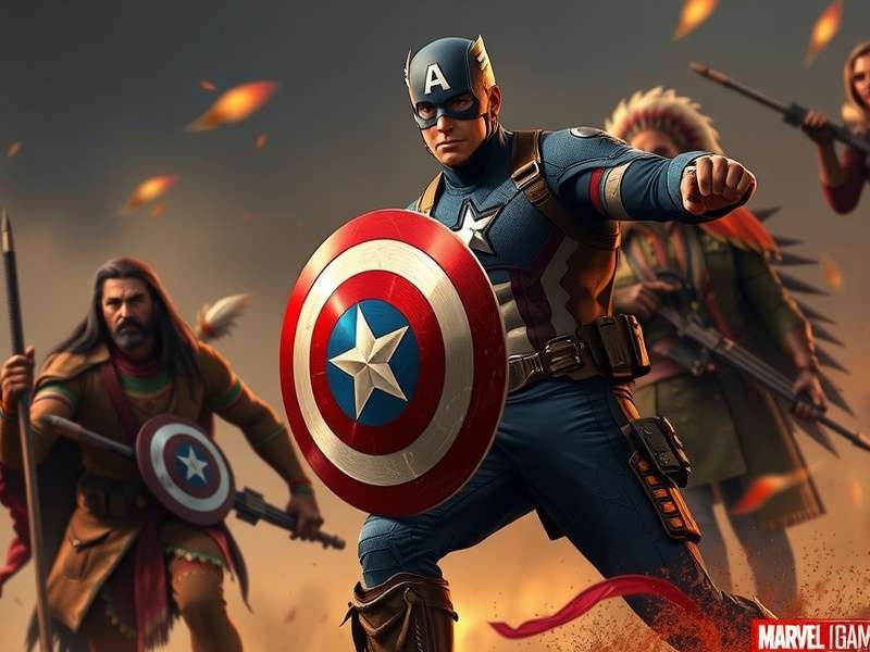 Captain America Indian Game Cover Art