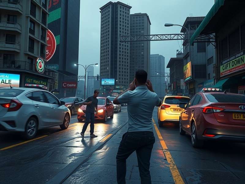 Mumbai City Showdown location showcasing city streets