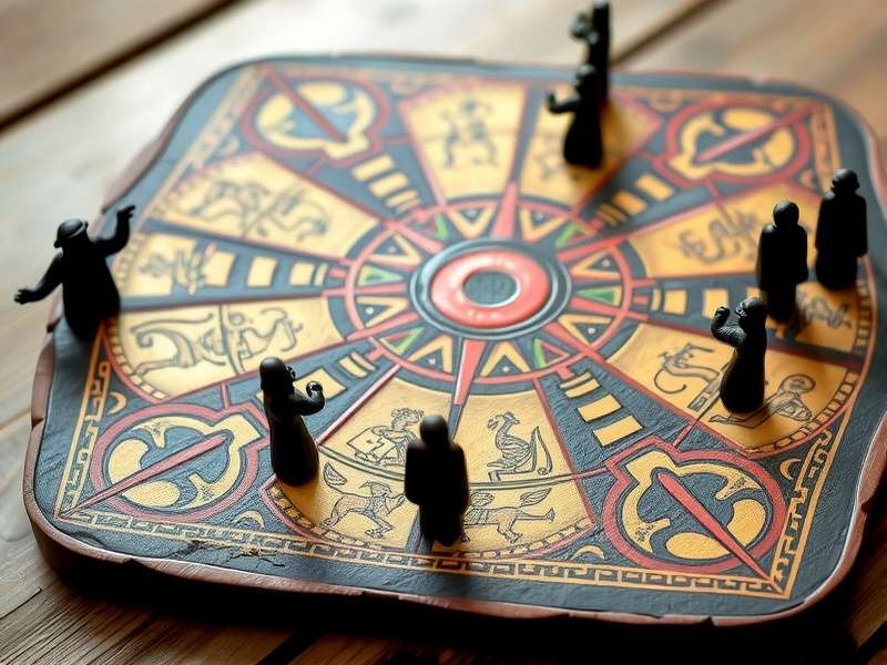 Traditional Black Pepper Pursuit Game Setup Black Pepper Pursuit game board and pieces