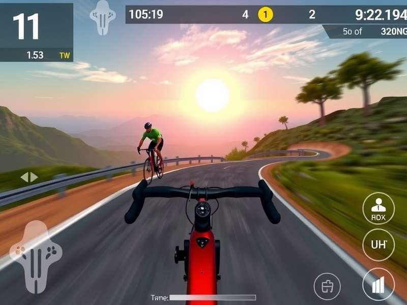 Swaraj Cycling Champion mountain track with scenic views