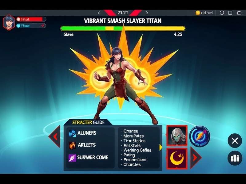 Vibrant Smash Slayer Titan Characters Vibrant Smash Slayer Titan character selection screen