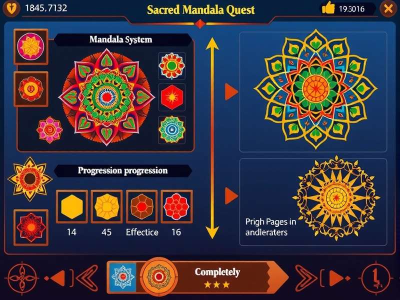Development team working on Sacred Mandala Quest features