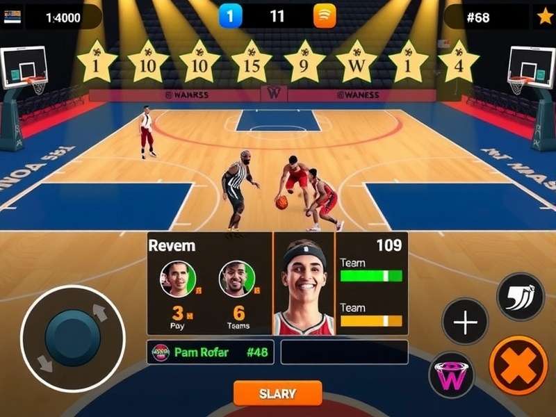 India Basket Star character customization and team management interface