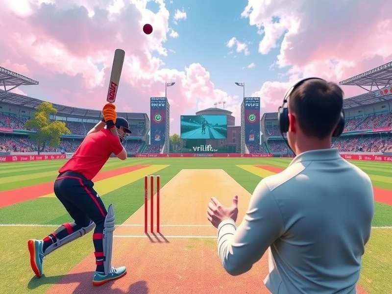 Dynamic fielding experience in VR Cricket Dazzling Display VR Cricket Dazzling Display fielding and catching mechanics