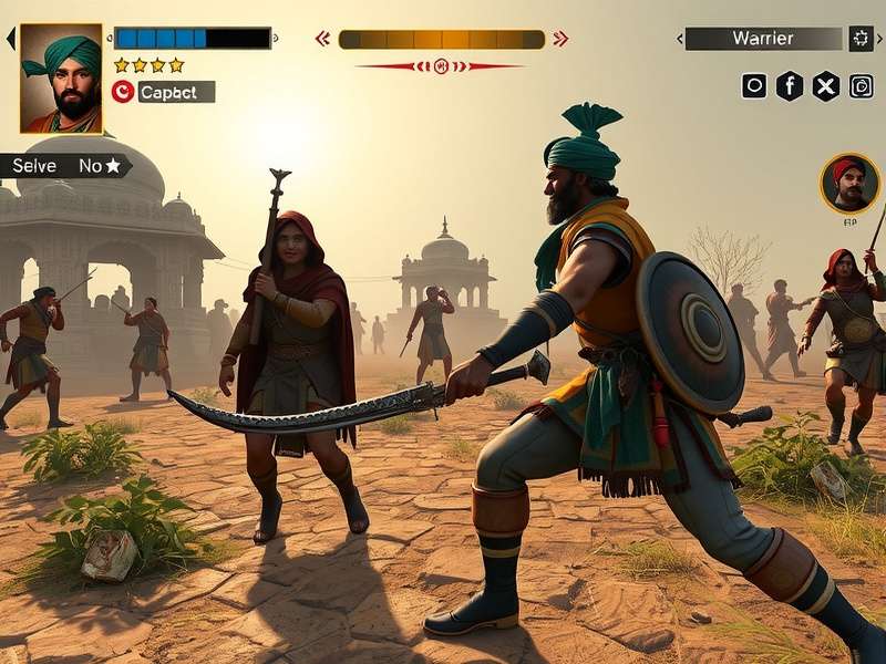 Historical Battle Recreation Historical battle scene from Sikh Honor Gauntlet