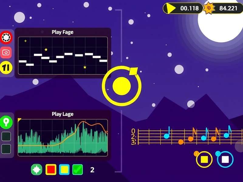 Jhumka Rhythm Rider visual design elements