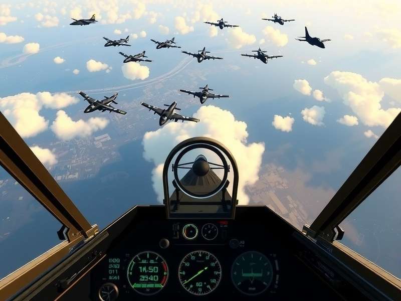 Sky Siege Indian Skies - Advanced Cockpit Interface Sky Siege Indian Skies cockpit view and HUD display