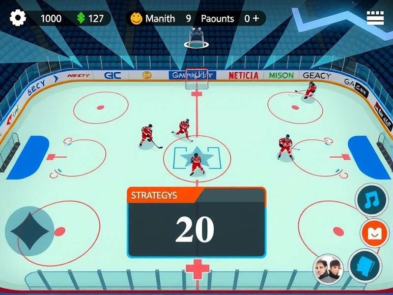 Hockey Glory UP Features Hockey Glory UP feature showcase with multiple gameplay elements