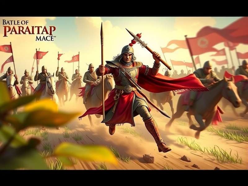 Rana Pratap Mace Champion Gameplay Rana Pratap Mace Champion gameplay screenshot showing warrior in combat