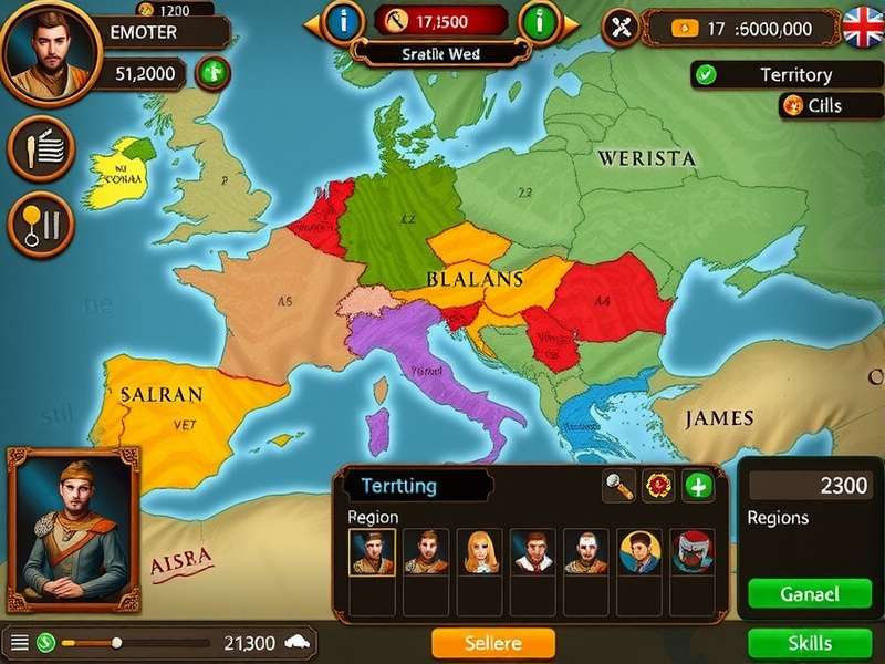 Nutmeg Empire Hero Gameplay Interface Nutmeg Empire Hero gameplay screenshot showing empire management interface