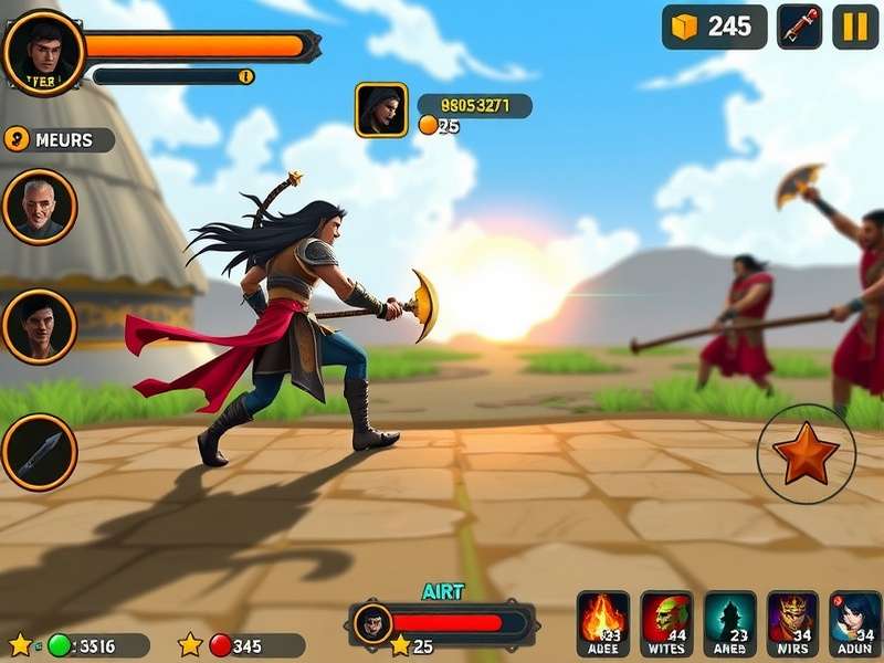 Goa Glory Warriors gameplay screenshot showing character selection