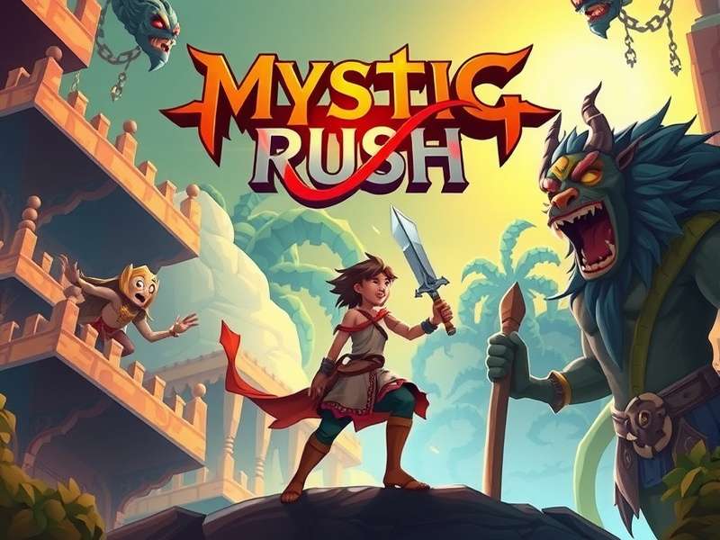 Mystic Rush story scene showing character interaction