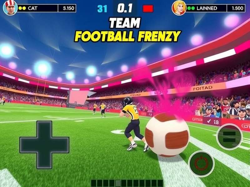 Super Football Frenzy control layout and interface