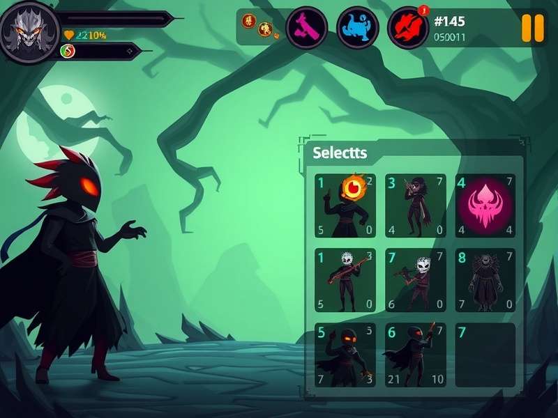 Character Selection in Blitz Ghoul Overlord Blitz Ghoul Overlord character selection screen