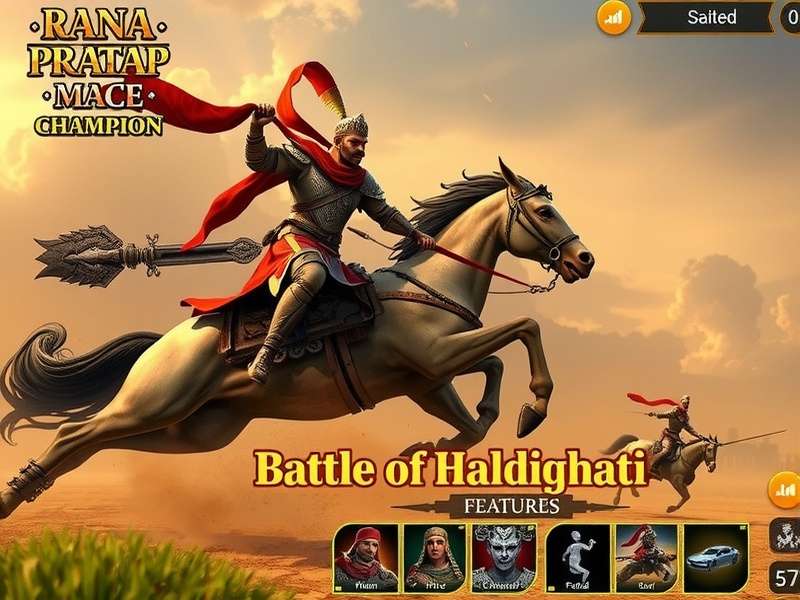 Rana Pratap Mace Champion Features Rana Pratap Mace Champion feature showcase with multiple gameplay elements