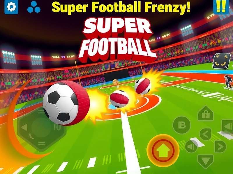 Super Football Frenzy team customization interface