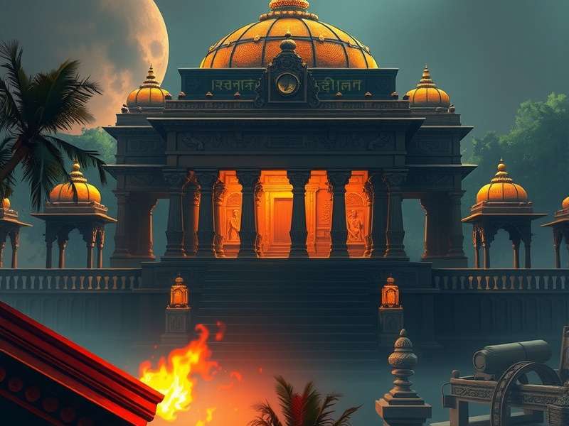 Anise Enigma Pursuit game cover art showing mysterious Indian temple