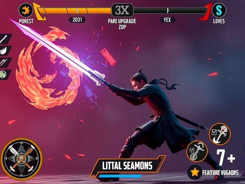 Scorch Sword Skirmish gameplay screenshot showing intense sword combat