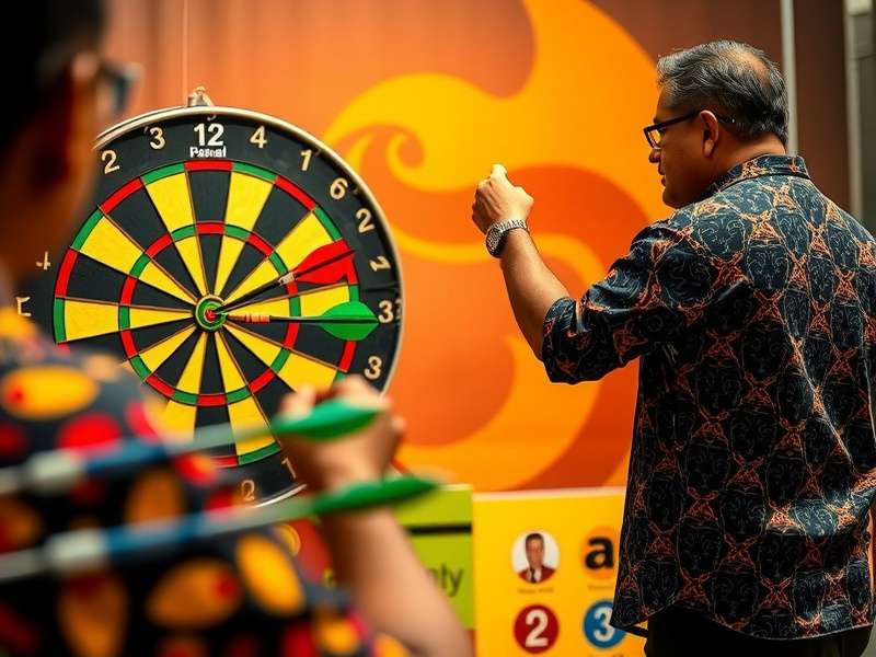 Professional Bharat Dart King Throwing Technique Bharat Dart King champion demonstrating proper throwing technique and stance