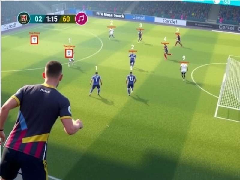 FIFA Mobile Magic Touch gameplay screenshot showing realistic graphics
